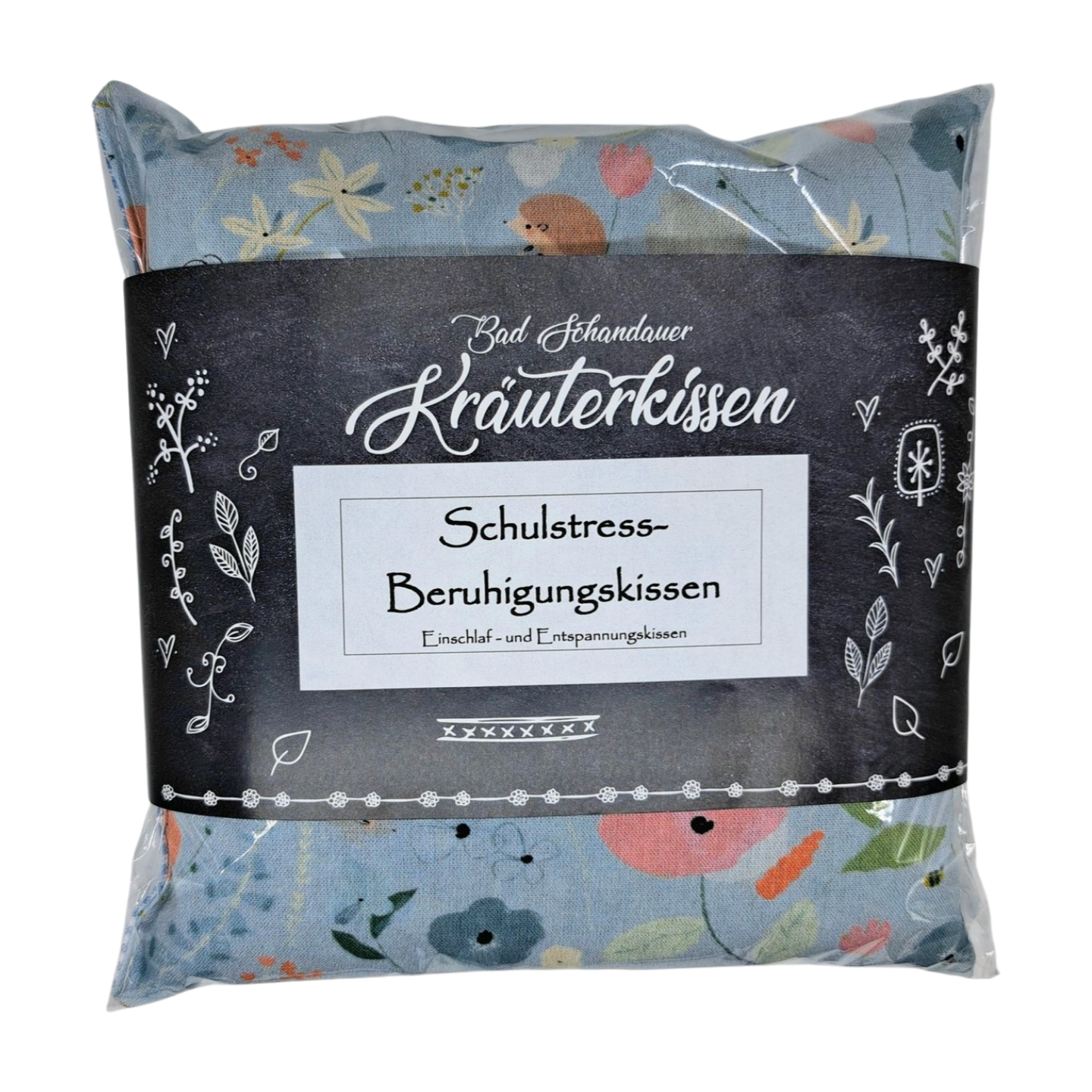Schulstress Beruhigungskissen, hellblau