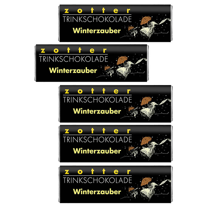 Trinkschokolade Winterzauber, Mandel-Kokos mit Zimt u. Orange