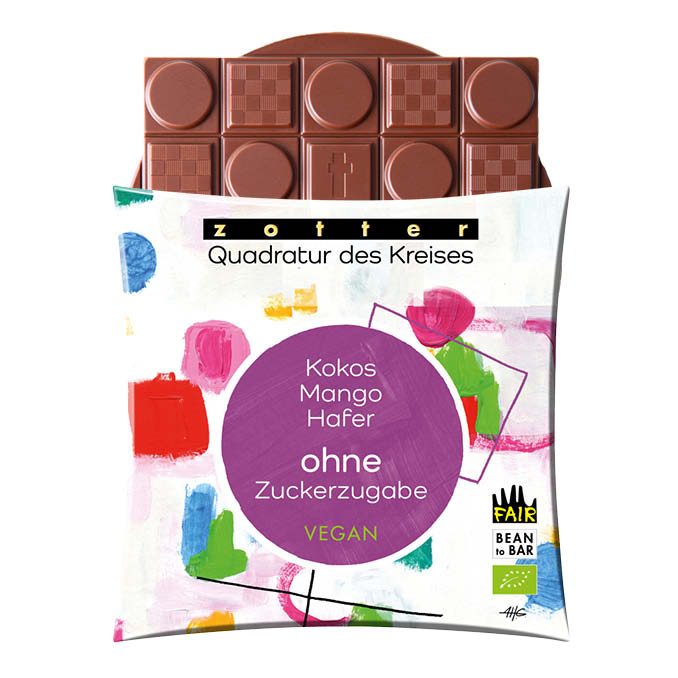 QDK Kokos Mango Hafer ohne Zuckerzugabe VEGAN