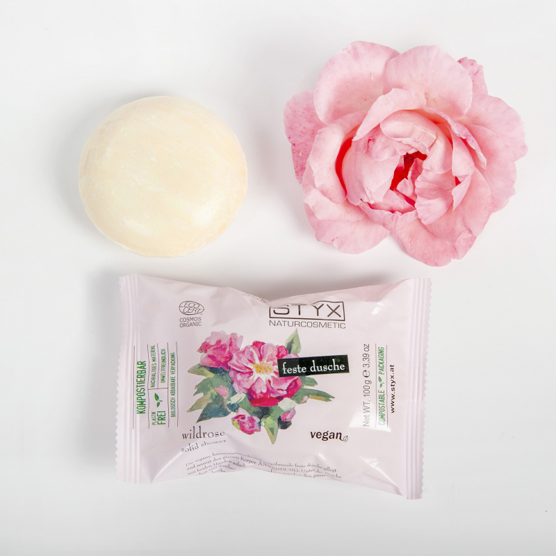 Wildrose Feste Dusche 100g
