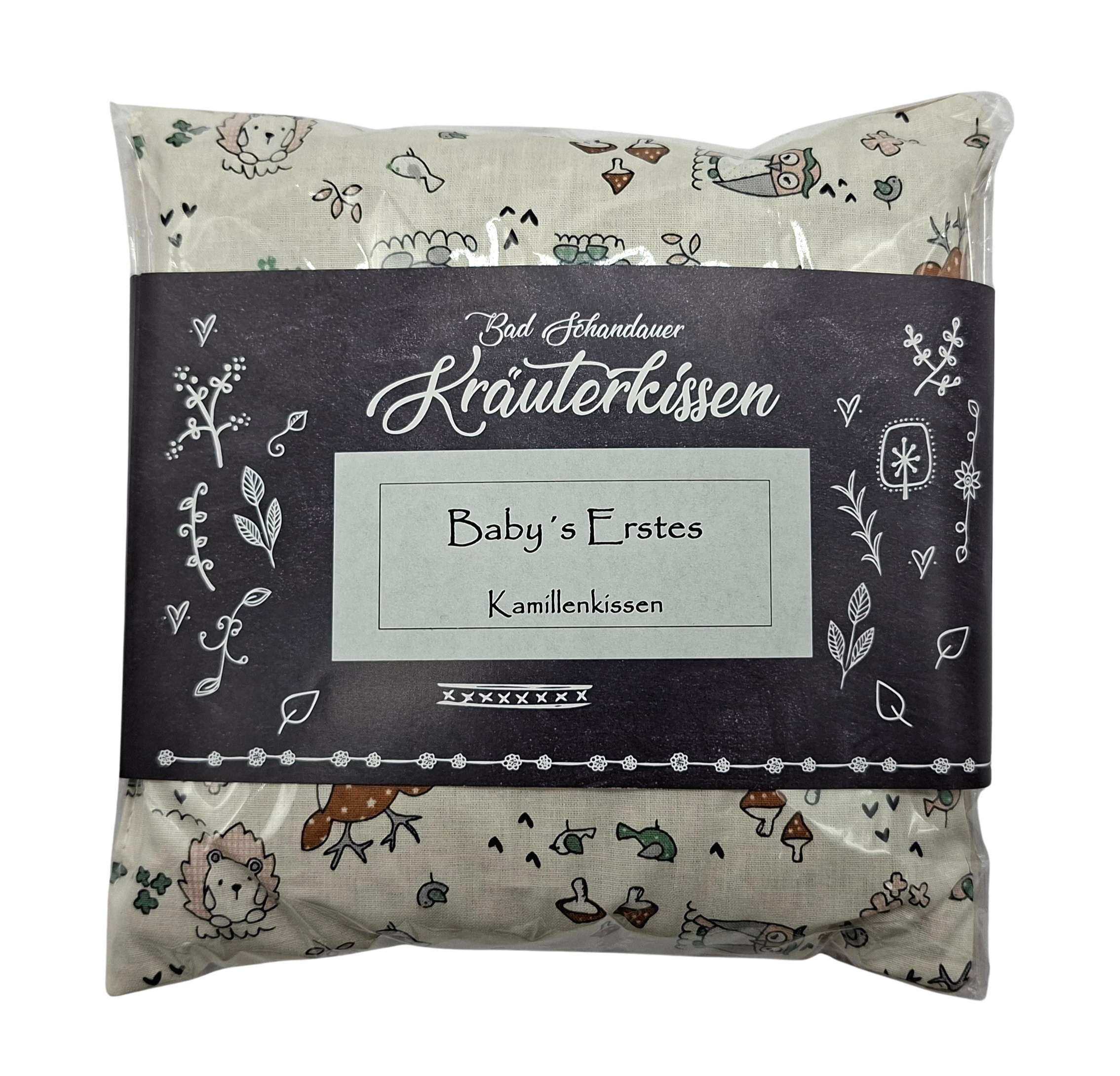 Baby´s Erstes - Kamillenkissen, Tiere natur