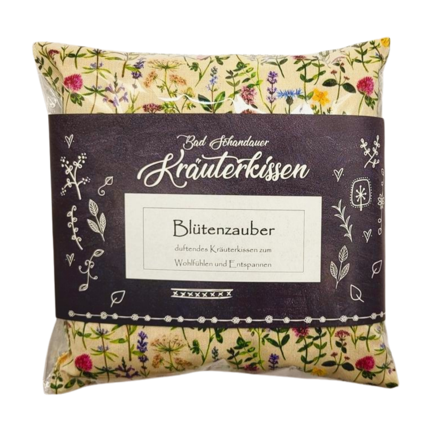Blütenzauber Kräuterkissen - grün
