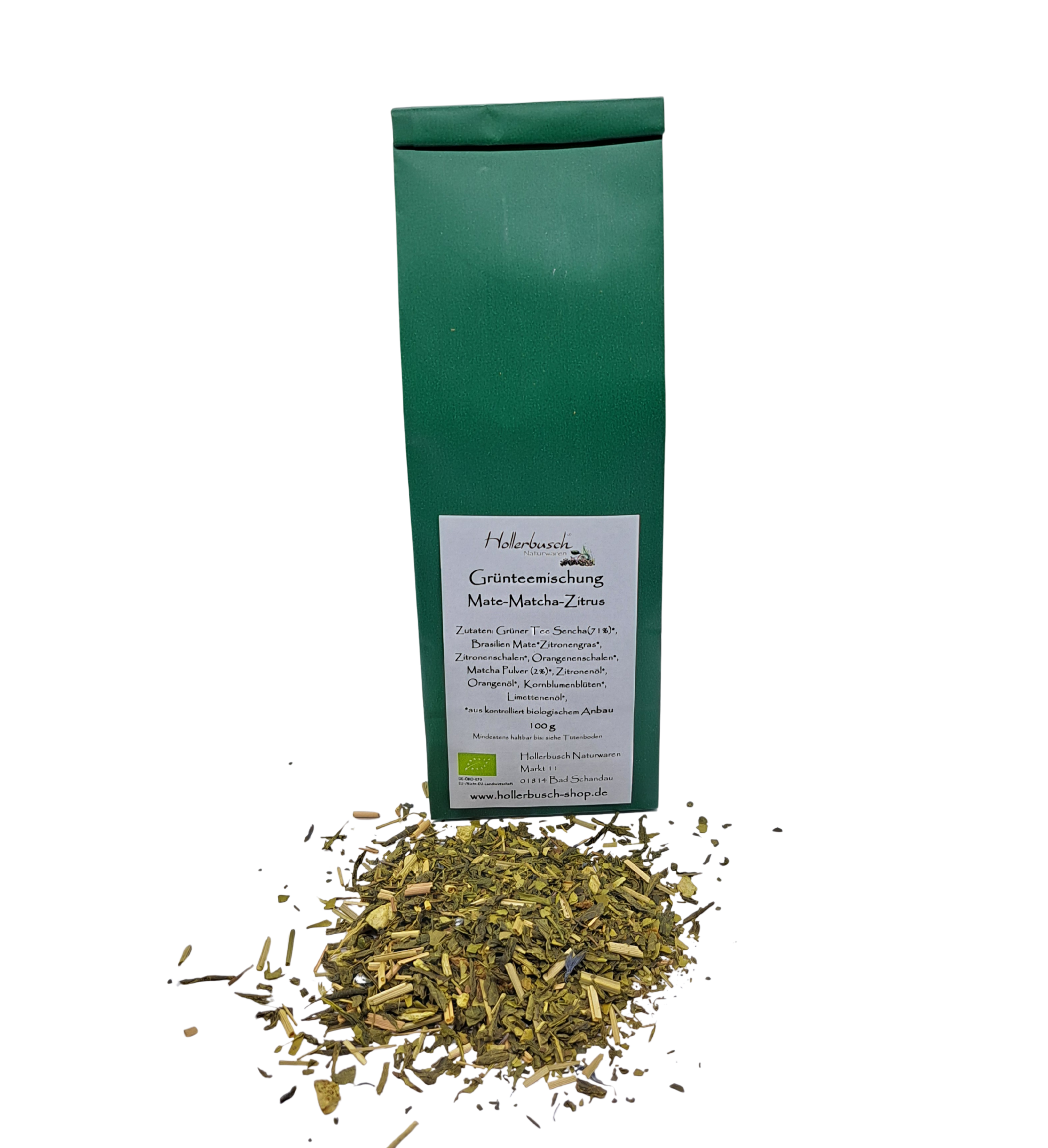 Bio Grünteemischung Mate - Matcha- Zitrus 