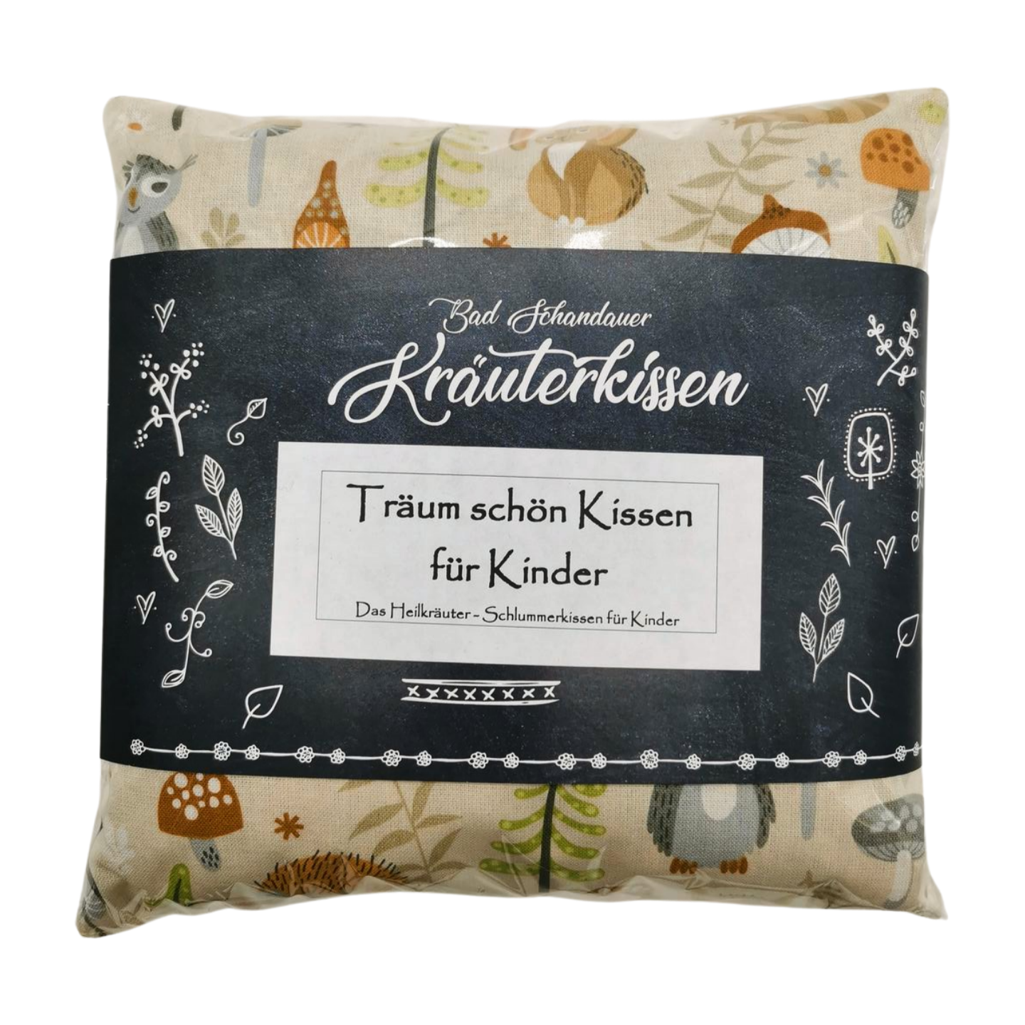 Träum schön Kissen für Kinder - Waldtiere braun